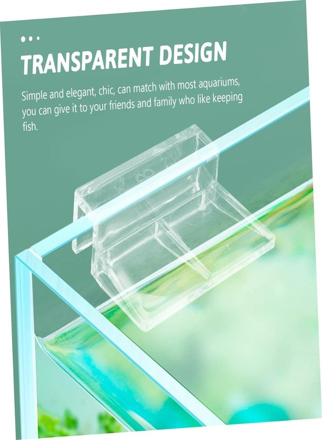 VAYINATO® 6 Pcs Acrylic Aquarium Fish Tank Glass Clossing Top Lid Cover Support Clip Clamp for Rimless Aquarium and Top Open Glass Support Suitable for Tank Thickness (12 MM) by Petzlifeworld - Image 4